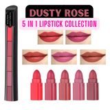 Dusty Rose Collection - 5 in 1 Creme Matte Lipstick Stack